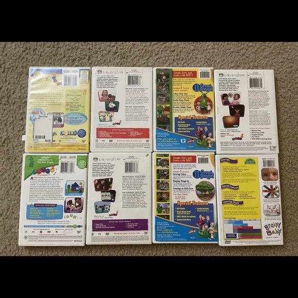 Lot Of 8 DVDs~ Mix Of Baby Einstein~ Boz The Green Bear Next Door And Brainy! - Picture 2 of 3